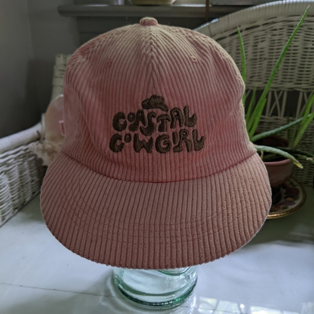 Coastal Cowgirl Hat On The Moon Pink Corduroy